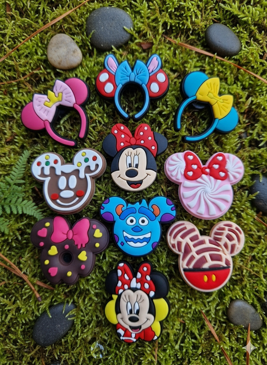 Minnie Mouse Charm Set - Disney Character Collection - 10pcs