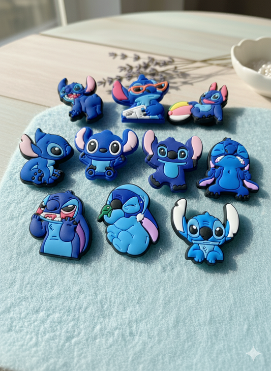 Stitch (SET1) Croc Charms Collection - 10pcs