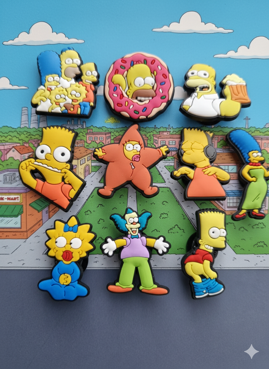 Set Of The Simpsons Croc Charms - 10pcs
