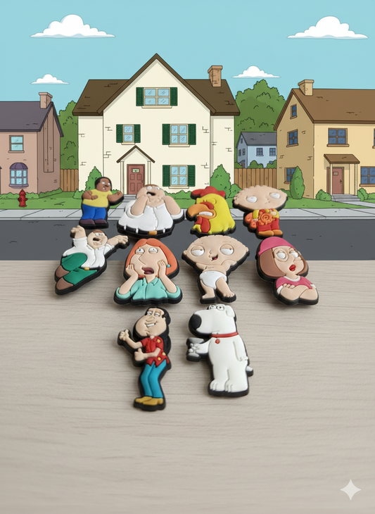 Set Of Family Guy (SET2) Croc Charms - 10pcs