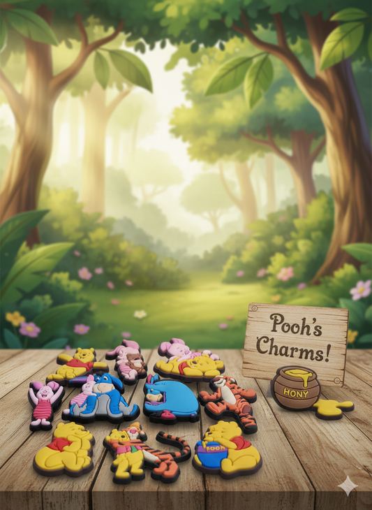 Winnie the Pooh And Friends Character Charms - Classic Collection - 10 pieces Set