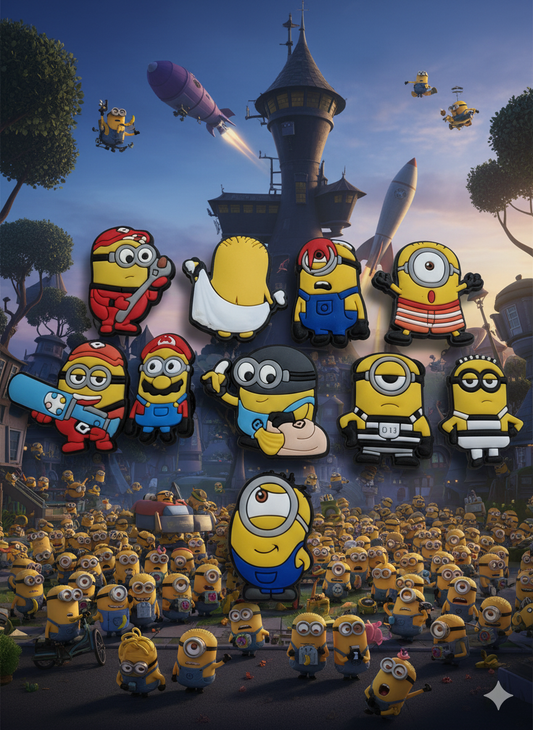 Set Of Despicable Me Minions Croc Charms  - 10pcs