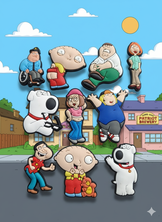 Set Of Family Guy (SET1) Croc Charms - 10pcs