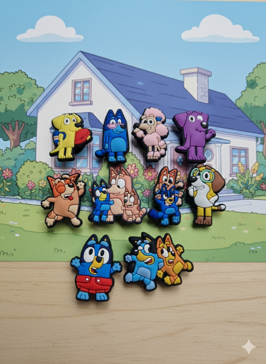 Bluey And Friends (SET 2) Character Charms Collection-10pcs
